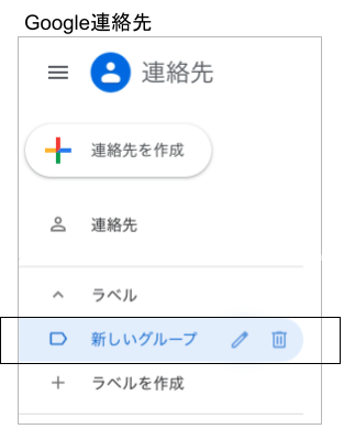 連絡先のコピーを選択