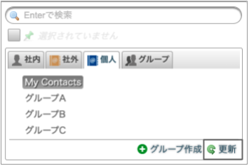 Google連絡先のグループを同期